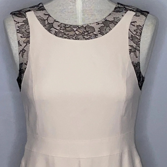 La Perla Sleeveless Shift Dress with Black Lace -4 - Picture 2 of 11